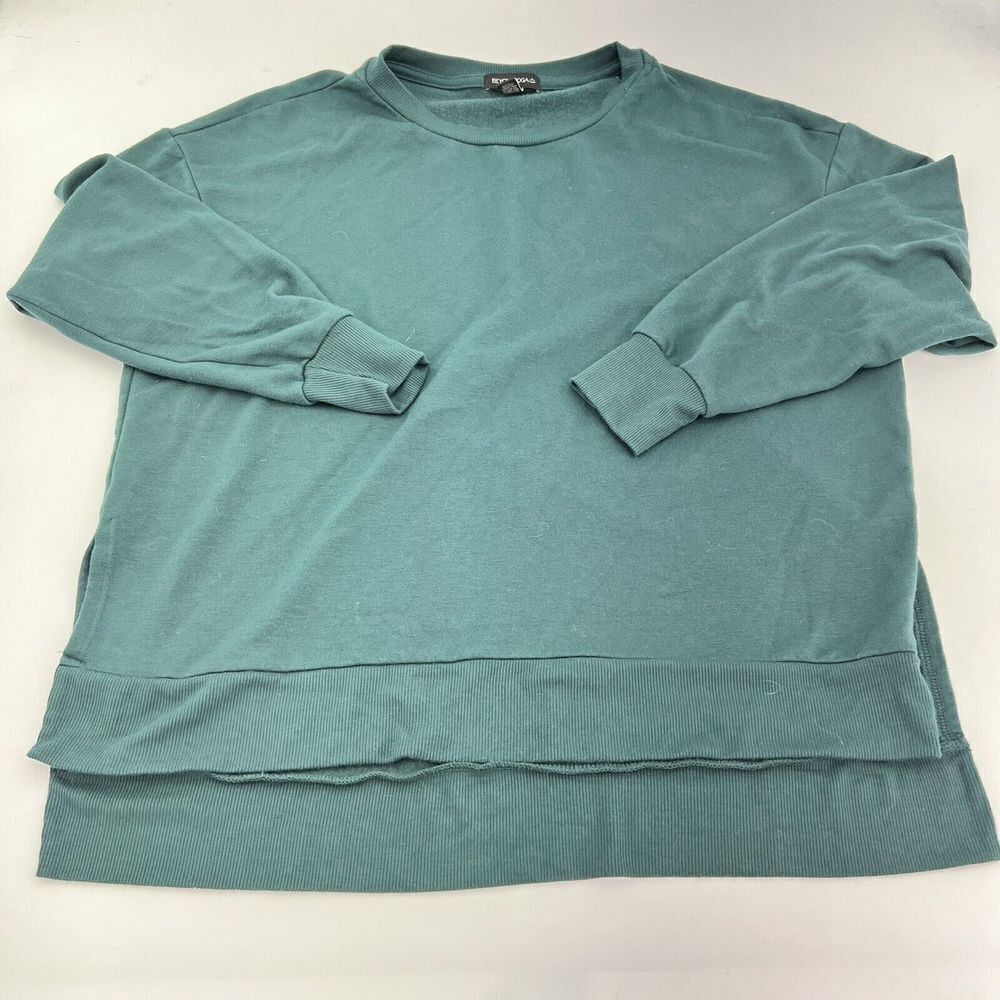 Beyond Yoga Off Duty Green Pullover Sweatshirt Size Small